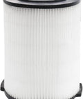 VF4000 Replacement H13 HEPA Filter For Wet Dry Shop Vacuums 5 To 20 Gallon Standard Size vertical view showing pleated design