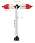 Portable Kayak Stabilizer With Detachable Outriggers For Canoes And Inflatable Boats, Quick Release Buttons, PVC And Aluminum Poles