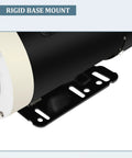 Beefy 0.75 HP General Purpose Single Phase Electric Motor TEFC 56C Frame rigid base mount detail
