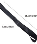 Beefy Soft Loop Tie Down Strap, nylon, black, 12 by 1 inch, 1500 lb capacity, for ATVs UTVs motorcycles dirt bikes lawn equipment.