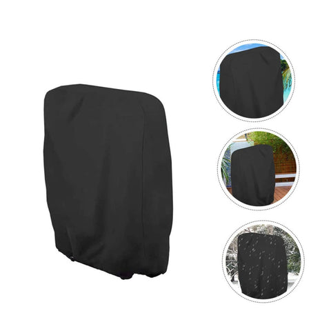 Garden Furniture Cover for Outdoor Table and Chairs, Weather Resistant Protective Shield for Patio, shown in black waterproof design