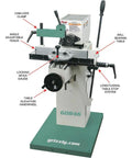 Bad Ass Heavy Duty Horizontal Slot Mortiser With A Powerhouse 2 Hp Motor And 220V Wiring Built For Custom Furniture Makers And Serious Professional Woodworking Shops with adjustable components.