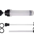 Grab This Sweet Manual Oil Extractor Pump For Your Garage Sessions! Heavy Duty Fluid Suckup Tool with 200ml capacity and transparent cylinder.