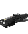 Compact Steel Scissor Lift Jack For Cars, 1.5 Ton (3,000 Lb) Capacity, black collapsible rugged utility jack