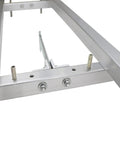 Close-up view of Nine Foot Chainsaw Mill With Aluminum Rail Guide System for Portable Log Milling, showing bolts and assemblies.