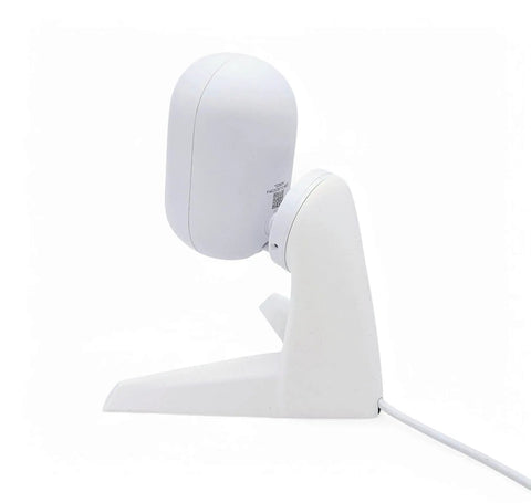 Fresh Desk Vibe Stand Mount For Unifi Instant Cameras G3 G4 G6 Clean White Look elevates camera on white stand with concealed USB.