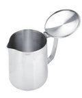 Stainless Steel Milk Frothing Pitcher With Lid And Dripless Spout 2000ml Pro Grade For Latte Art