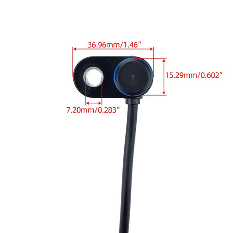 Electronic Speedometer Sensor Direct Replacement For 1999-2003 Harley Electra Glide FLHT FLTR Touring Models OEM-Quality Gauge Sensor For Accurate Readings And Smooth Rides Easy Install Fits 74429-97C And OEM Numbers Harley-Davidson Ready, black sensor with cable, 36.96mm x 15.29mm