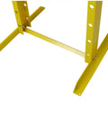 Heavy Duty 20 Ton Hydraulic H Frame Shop Press With Snappy Manual Hand Pump And Adjustable Steel Work Table base showing robust construction and powder-coated finish.