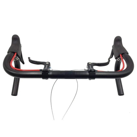 Additional Road Bike Brake Lever Set For 22.2mm Clamp Handlebar Aluminum Alloy Top Mount Ergonomic Design in black.