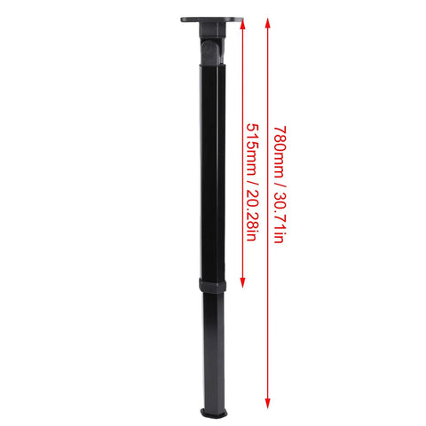 Game Changer Heavy Duty Telescoping Table Slider Leg With Slick Height Adjustments For RVS Campers Boats And Trailers Solid Aluminum build shown at 780mm height.