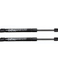 Two Piece Trunk Lift Supports Gas Strut Shocks For Chevrolet Ssr 2003 2004 2005 2006 Tonneau Cover Deck Lid, black hydraulic struts.