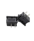Close-up of 15 Pack SPST On Off Rocker Switches 2 Pin Round Mini Boat Car Auto Marine Toggle Switches 6A 250V And 10A 125V For Power, Lighting, Dash