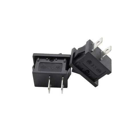 Close-up of 15 Pack SPST On Off Rocker Switches 2 Pin Round Mini Boat Car Auto Marine Toggle Switches 6A 250V And 10A 125V For Power, Lighting, Dash