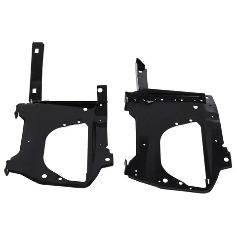 Front Bumper Mounting Retainer Bracket Kit Left Driver Side And Right Passenger Side Stainless Steel Black 2 Piece With Hardware