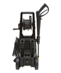 Rear view of Electric Pressure Washer 2030 PSI 1.76 GPM 1800W Beastly Cleaning Power with hose and spray gun attached