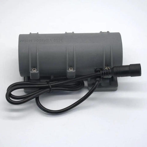 Beast 12V DC Vibration Motor, 3800 RPM mini rotary vibe with sturdy grey plastic shell for massage beds, industrial grade