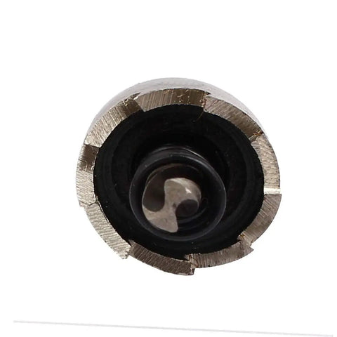Close-up view of 18.2mm hole saw from the 18.2mm Hole Saw Set With 66mm Long HSS Spring Loaded For Clean Cuts, 13mm Cutting Depth