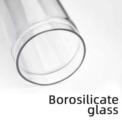 Wall Mount Coffee Bean Dispenser Featuring Adjustable Portion Control Super Solid Stainless Steel Airtight Food Storage Jar For Cereal And Snacks Keep Your Daily Stash Fresh with borosilicate glass bottom view.