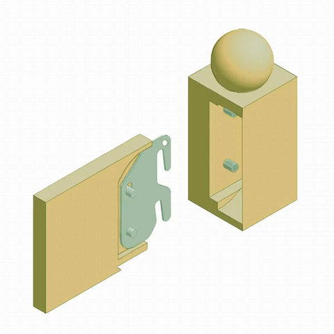 Heavy Duty Size Ten Bed Rail Hook Plates Hella Tough 13 Gauge Steel Connectors showing detailed design and mounting points.