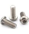 50 Pack 1/4-20 x 1 Button Head Socket Cap Screws 304 Stainless Steel 18-8 Bright Finish Allen Socket Drive
