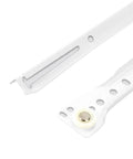 One Piece Bottom Mount Drawer Slide For Cabinets Beefy Powder Coated Metal Roller Slides 17mm Width Heavy Duty Cabinet Hardware visible