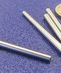 Heavy Duty 18-8 Stainless Steel Taper Pin Set For Precision Machining, 0.125 Inch Large Diameter And 0.094 Inch Small Diameter, with coin