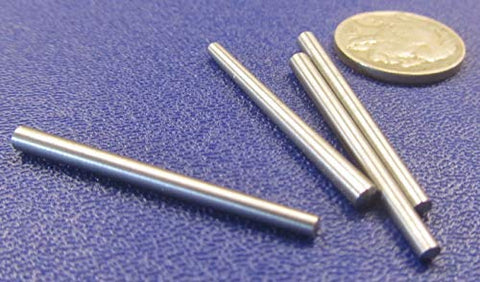Heavy Duty 18-8 Stainless Steel Taper Pin Set For Precision Machining, 0.125 Inch Large Diameter And 0.094 Inch Small Diameter, with coin