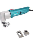 Acivirdde Electric Shears Handheld Metal Sheet Cutter with Stainless Steel Blades and ergonomic handle, designed for metal cutting.
