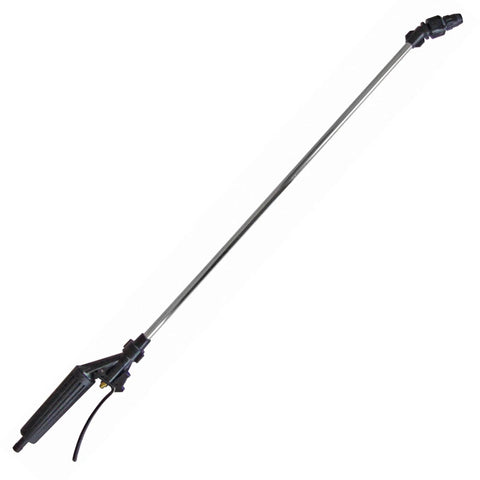 Spray wand attachment for ATV Sprayer With 25 Gallon Tank, 2.4 GPM Flow, 60 PSI, showing long metal shaft and handle grip.