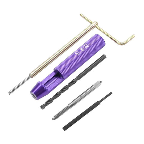Stainless Steel Thread Repair Insert Kit With Coiled Wire Helical Inserts, 50 Pcs, 8 32UNC X 1.5D tools for repairing threads.