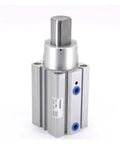 Heavy Duty Roller Type Pneumatic Blocking Cylinder For Industrial Air Cylinder Actuator Setup, robust aluminum construction, ideal for workshop automation.