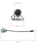 Ignition Set Point and Condenser Kit for Tecumseh 27948 27948A with metal parts and wire, measurements shown