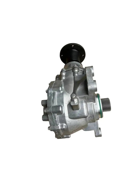 Rugged Six Speed Manual Transmission And Transfer Case Assembly Drop In Swap For Geely Emgrand showing silver gearbox side view.