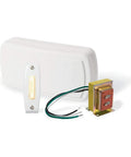 Builder Doorbell Chime Kit With Lit Pushbutton White 1 Pack Classic Style Chime System For New Homes And Renovations Easy Install
