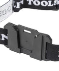 Black headlamp bracket with comfy fabric strap for removable headlamps, marker and carpenter pencil holder, mounting accessory