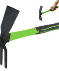 Heavy Duty Pickaxe For Digging With Non Slip Handle 16.9 Inch Double Sided Garden Mattock, displayed on white background