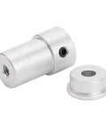 4mm Mounting Hub Universal Aluminum Alloy Motor Shaft Coupling For Robot Wheels shown separately