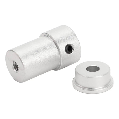 4mm Mounting Hub Universal Aluminum Alloy Motor Shaft Coupling For Robot Wheels shown separately