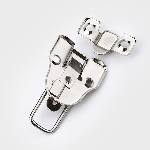 Ten Pack Metal Duckbilled Box Latch Toggle Lock Hardware for Wooden Cases and Tool Boxes Heavy Duty Metal Catch with Screws Included