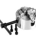 Three Inch 4 Jaw Lathe Chuck With Independent Reversible Jaws K72-80 Manual Turning Machine Accessory For Precision Centering