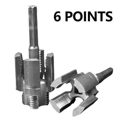 1 Pc Portable Electric Pipe Threading Tool Kit For 1/2 And 3/4 Inch PVC Plastic Pipes Durable Re threading Adapter silver finish