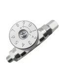 Hydraulic Flow Control Valve For Mini Excavator 1-2 Ton STB-G3/8 Bidirectional Restrictor With Two Sided Connectors, top view.