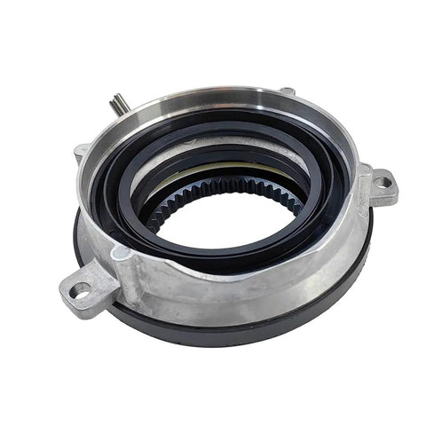 Hella Tough 4wd Auto Locking Hub Actuator Pair with aluminum housing and rubber seals for 4x4 rig operation and towing performance.