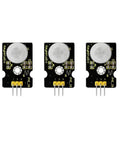 Three Pack PIR Motion Sensor For R3 IR Body Detection With Gift Box High Reliability Electronic Component For Precision Stable Performance Easy Install User Friendly 2025 Upgrade In Stock, three black PIR sensors