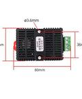 Indoor Din Rail Smoke Detector Transmitter With RS485 Link And Dual Thermal Infrared Sensors That Are Hella Reliable For Quick Wall Mount Setups On Commercial Fire Safety Grids Today, front view with dimensions.