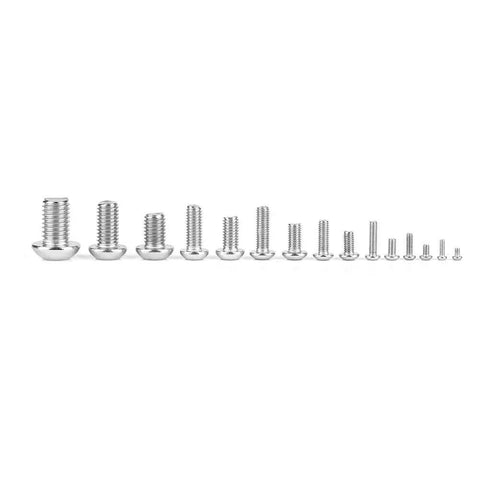250 Piece M2 To M10 Machine Screws Set Pro Grade Stainless Steel Hex Socket Bolts For Laptop Keyboard PC Repair Electronics DIY Assorted Metric