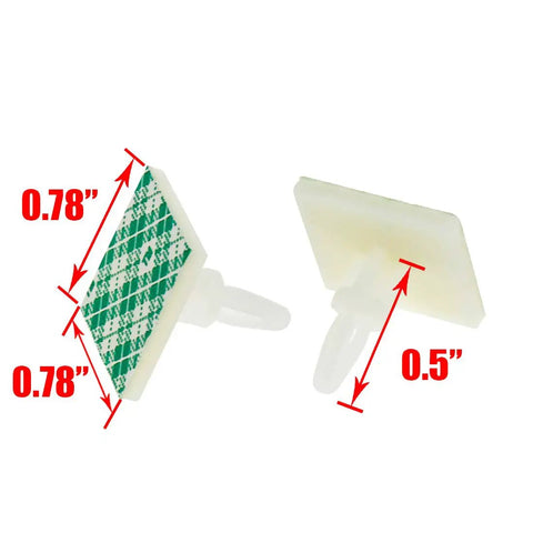 Peel And Stick 30 Piece PCB Standoffs 0.5 Inch Thick Spacers with dimensions 0.78" x 0.5" for circuit board setup.