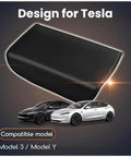 Tesla Model Y And Model 3 Armrest Cover Custom Fit Center Console Lid Protector With Premium Soft Leather for Old Models