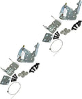 Heavy Duty Front Right Door Hinge Pair For Cadillac Escalade Chevrolet Silverado Tahoe Suburban Gmc Sierra Avalanche 2003 2004 steel kit with hardware.